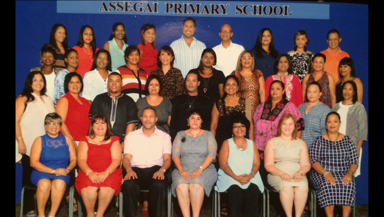 The teachers of Assegai Primary School in South Africa