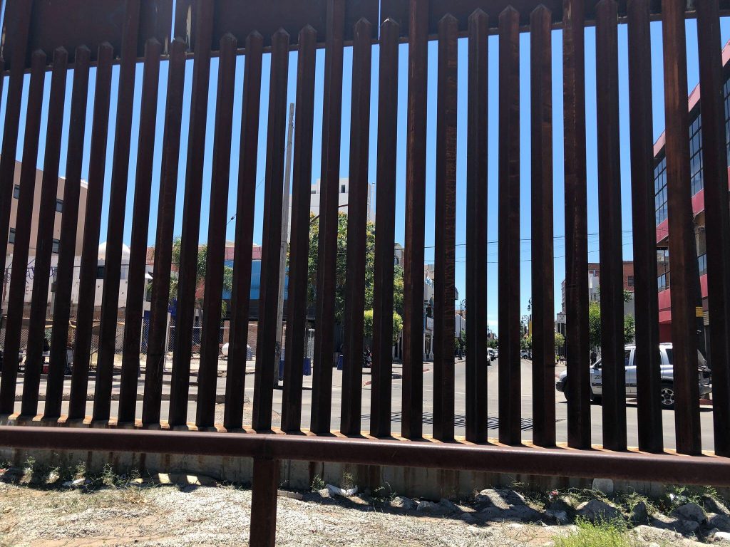 The Border wall in Nogales, AZ