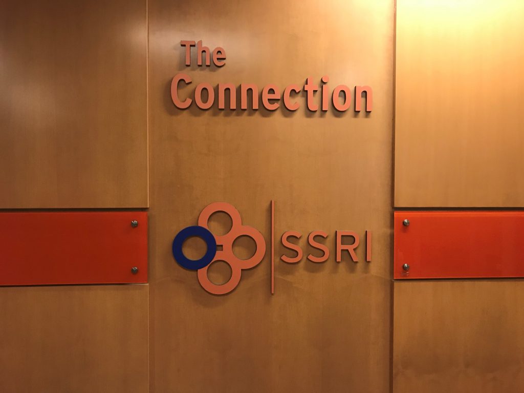 Picture of sign saying The Connection and SSRI