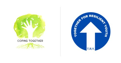Logos for Coping Together and Together for Resilient Youth (T.R.Y.)