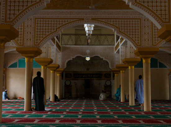 Interior of a mosque